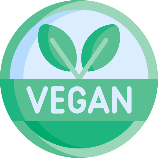 Logo pour confirmer que les produits sans gluten Piaf sont également vegan.